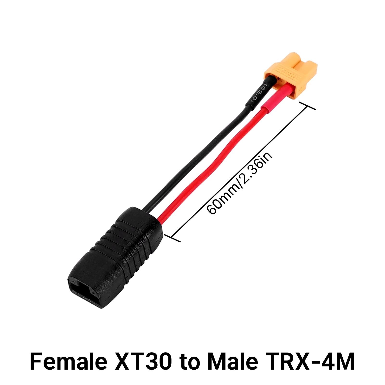 Battery Adapter Cable XT30 to JST-RCY JST PH2.0 TRX-4M T-Style EC3 for RC Cars