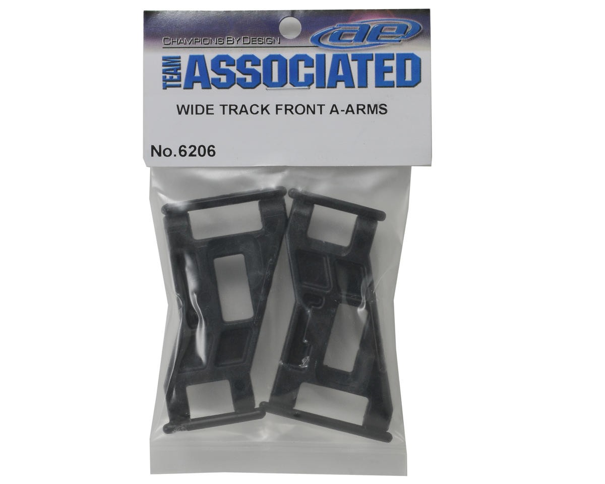 Team Associated RC10 Classic Wide Front A-Arms (Black) (2) [ASC6206]