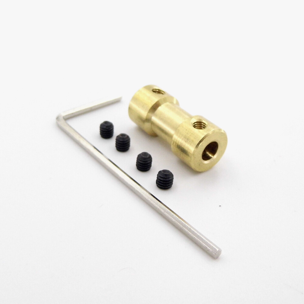 2x RC Model 2 2.3 3 3.17 4 5 6mm Motor Shaft Coupling Copper Joint Connector