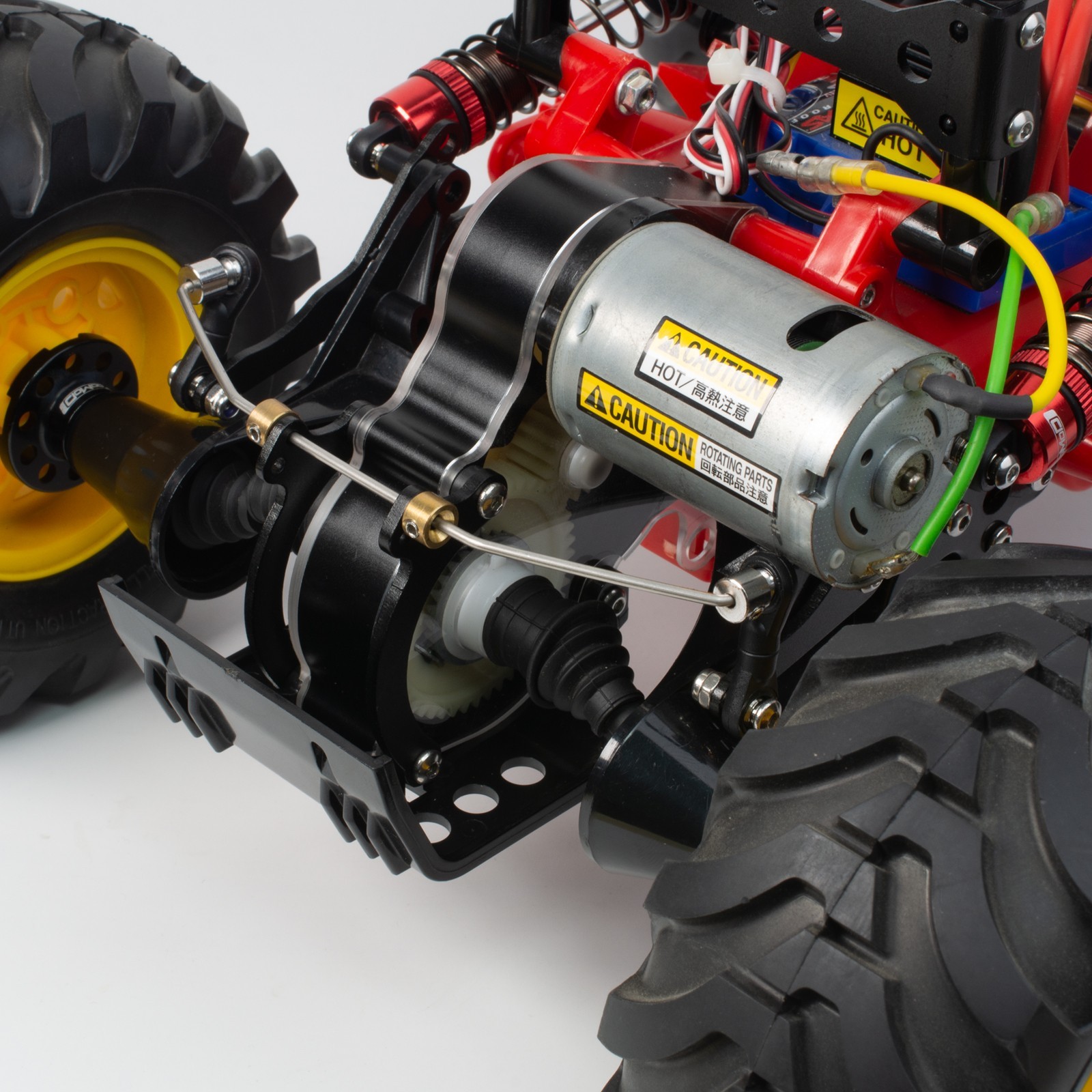 Aluminum Gearbox w/ Transparent PVC Case for 1/10 Tamiya ORV Chassis Blackfoot