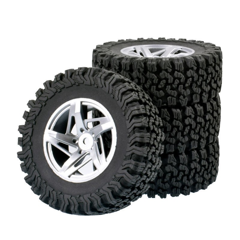 1.9 Rubber Tire Wheel Tyres for 1/10 RC Crawler Car Traxxas TRX4 LC70 D90 Axial