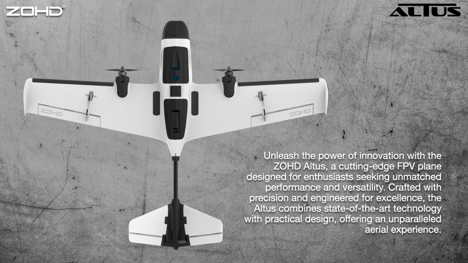 ZOHD Altus 980mm Wingspan Twin Motor V-Tail EPP FPV RC Airplane KIT