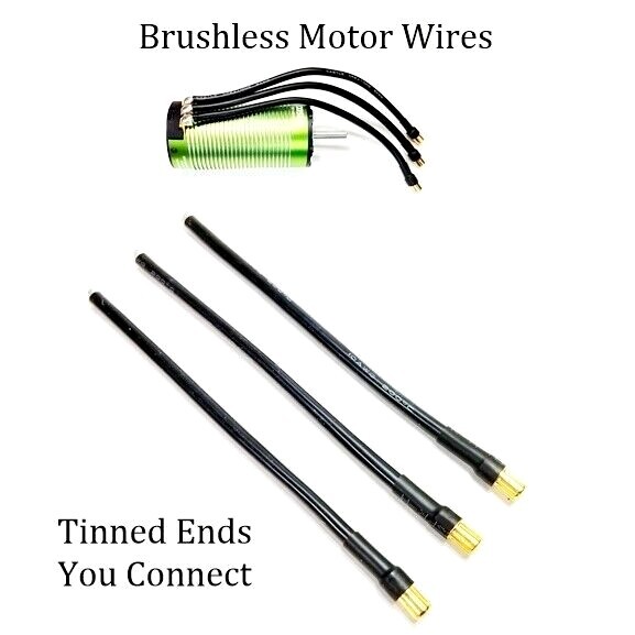 RCP Motor Wires MALE Brushless Motor Wires Tinned Ends Great for Sensored Motors