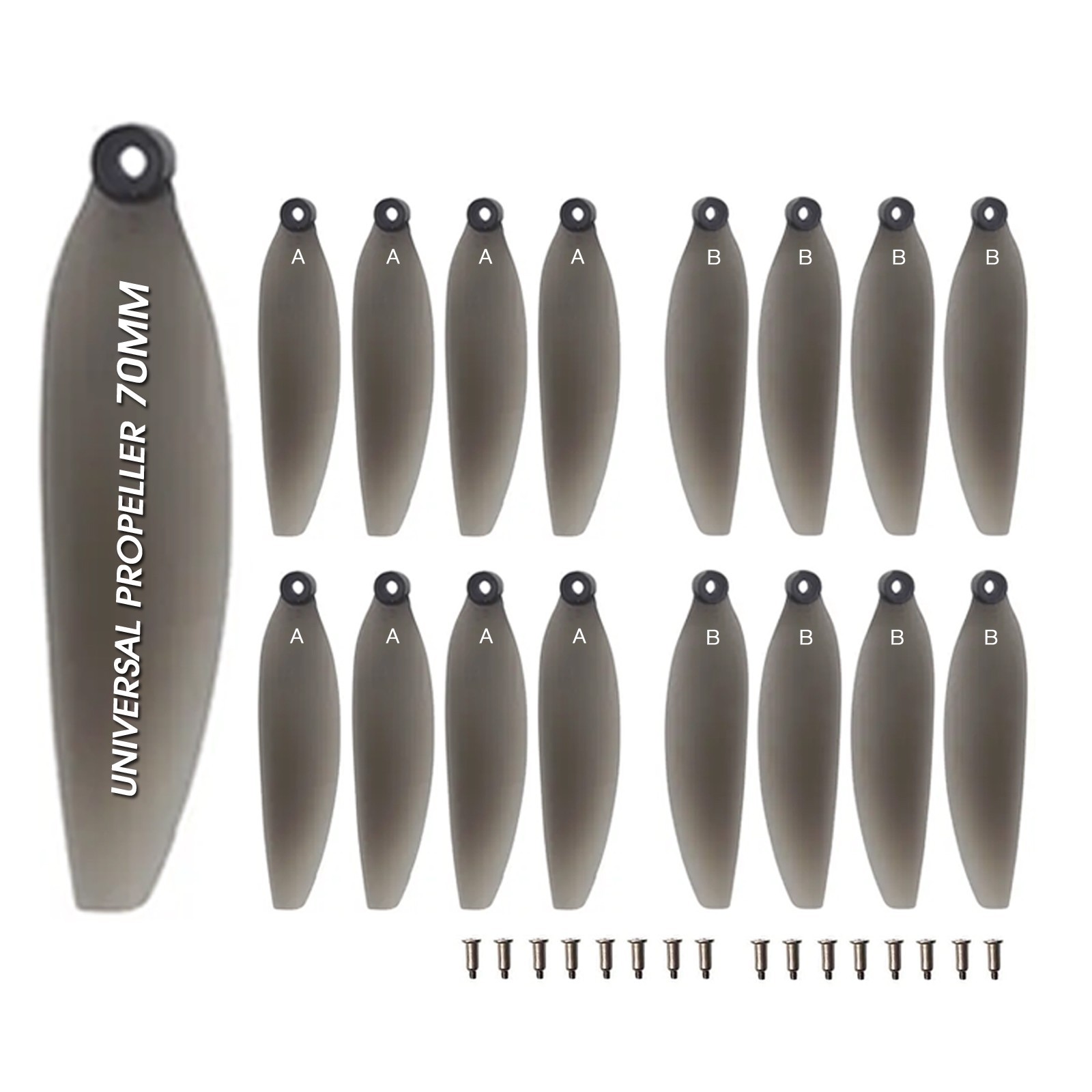 70mm Universal Drone Propellers for S159/S197/S166/S167/S196/S36/V168/AE20Max