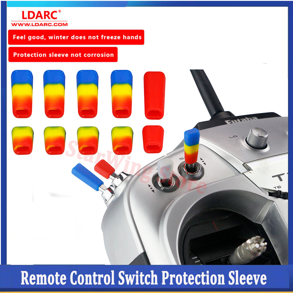 10Pcs LDARC FPV Remote Control Switch Protection Sleeve Lever Cap Silicone Cover