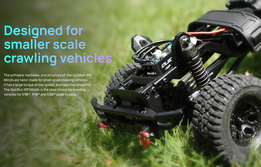 HOBBYWING QUICRUN WP-MINI24 25A ESC 1621SL 3500KV Motor For 1/24 Crawler Car