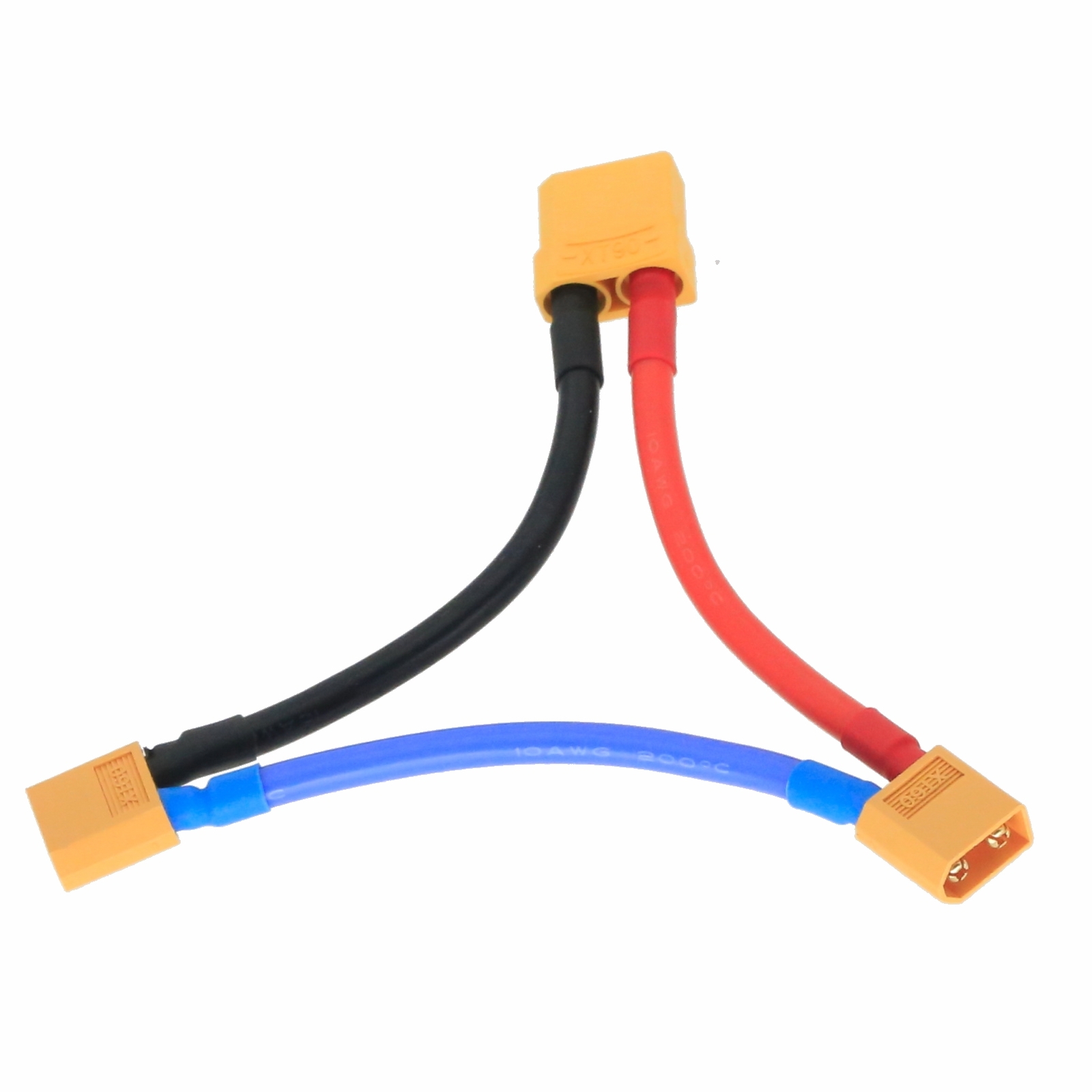 Series Wire XT90 1 Female to 2 Male XT60 10AWG 10CM Serial Cable