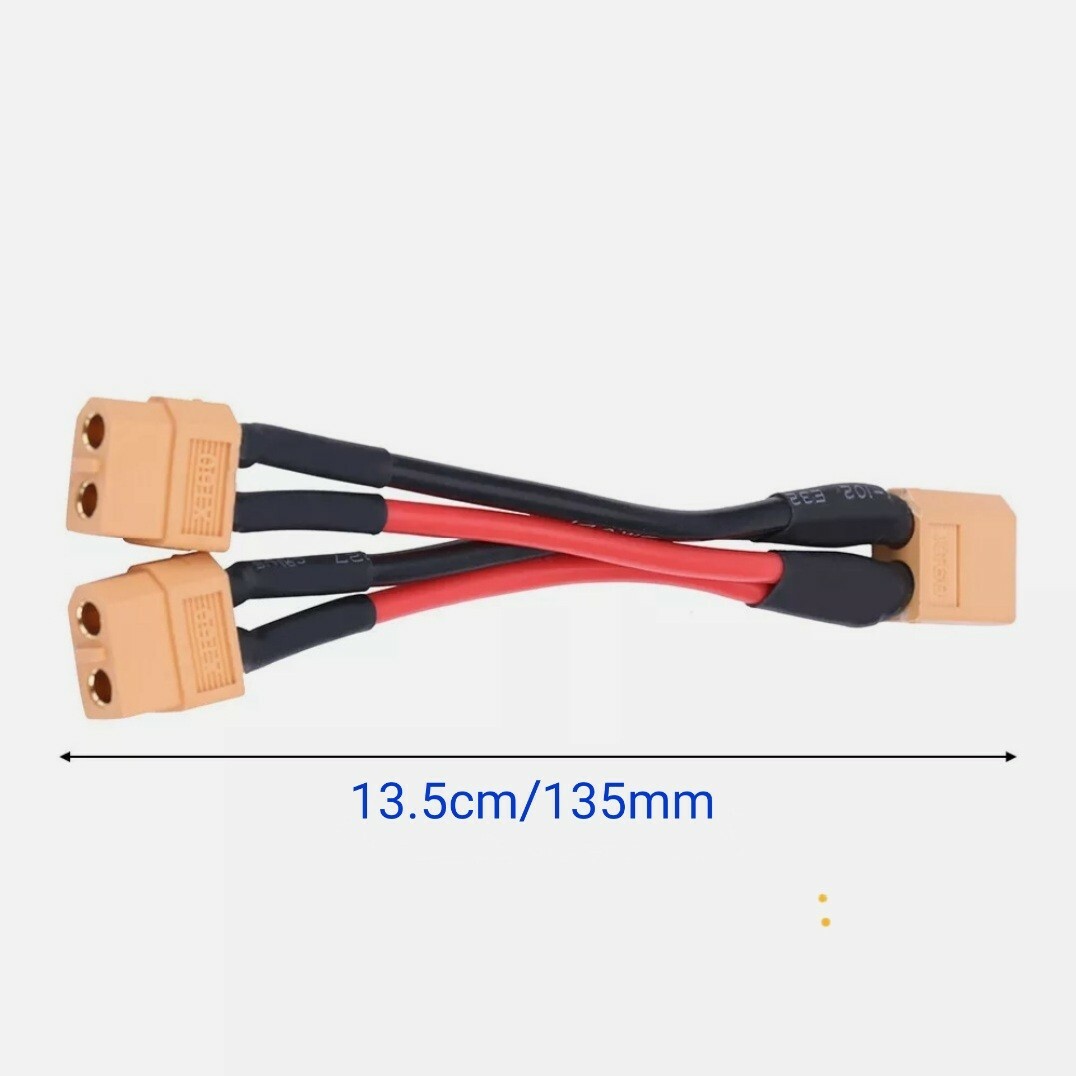 XT60 Parallel Connector Adapter Y Splitter Cable 14AWG