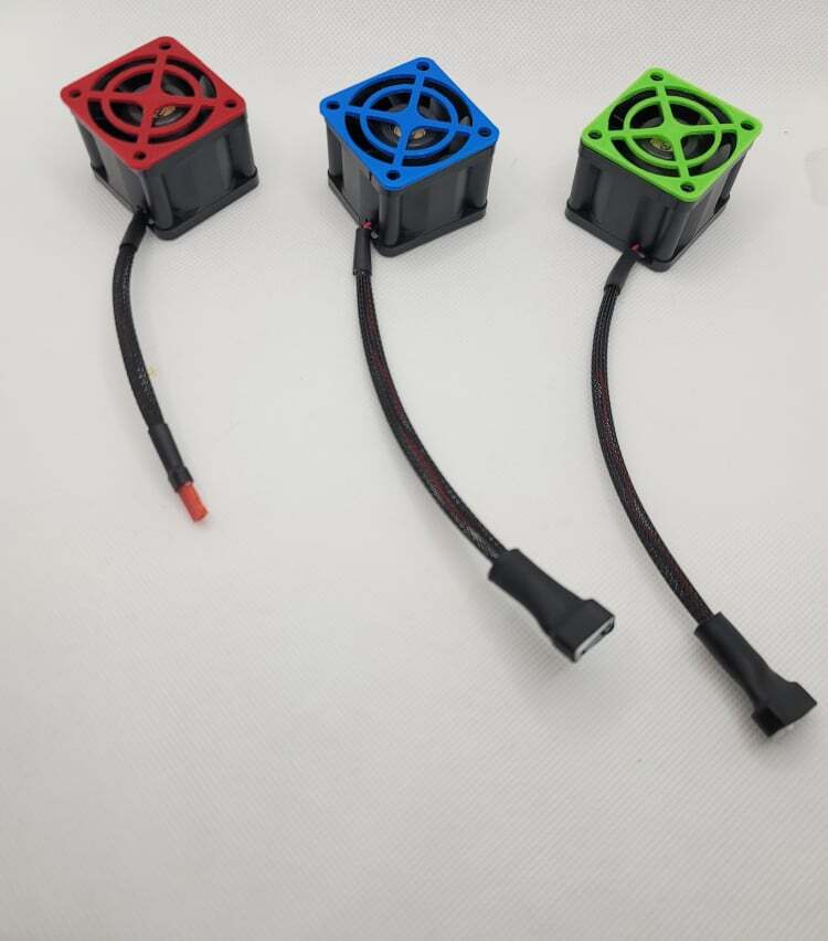 Extremely Powerful 40mm RC Cooling Fan for Castle XLX, MMX 8s (Plastic Version)
