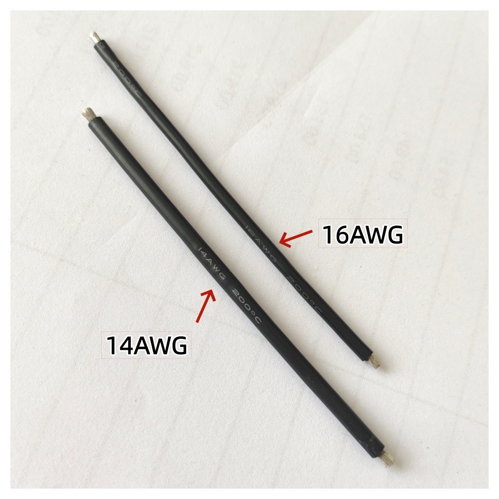10pcs 14AWG Silicone Cable 10cm For RC ESC Battery XT60 T-plug Connecting line