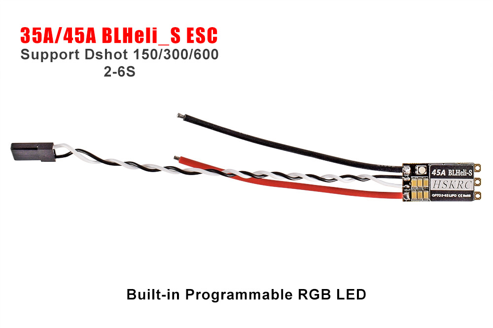 35A 45A 70A Brushless ESC BLHeli_S BLHeli_32 Speed Controller for RC FPV Drone