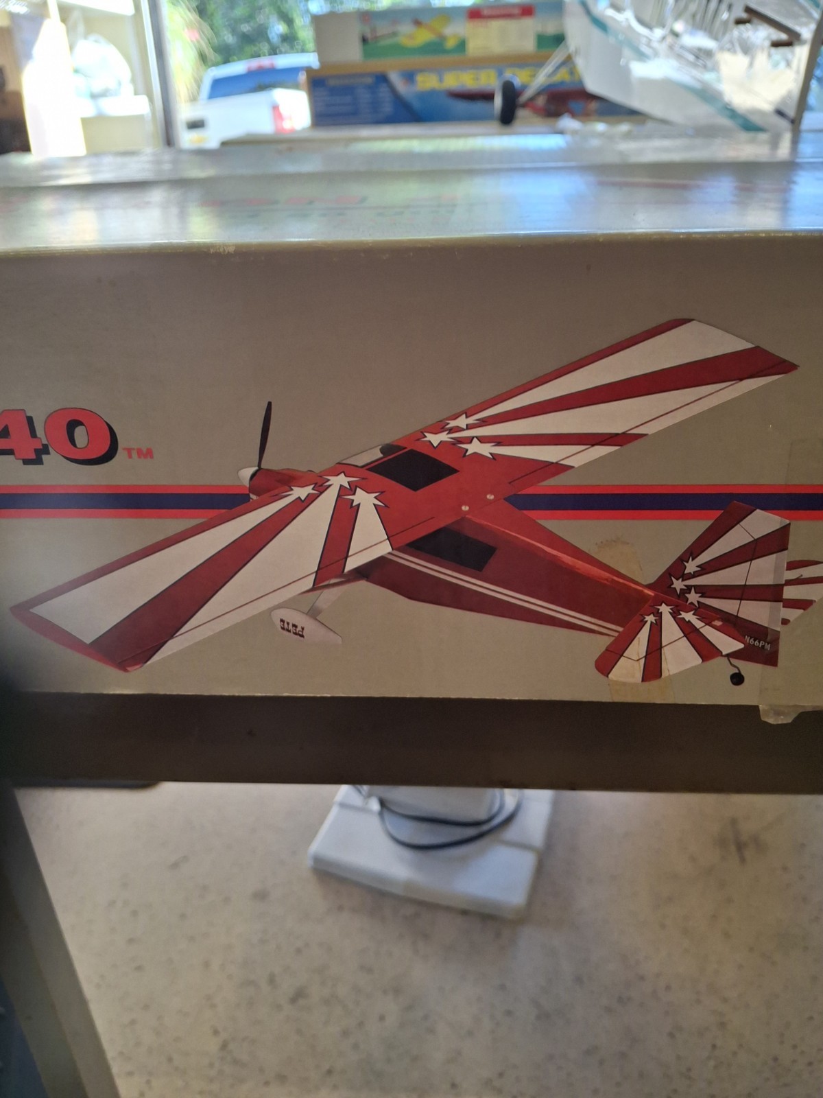 GREAT PLANES SUPER DECATHLON 40. THIS RC KIT IS NOS