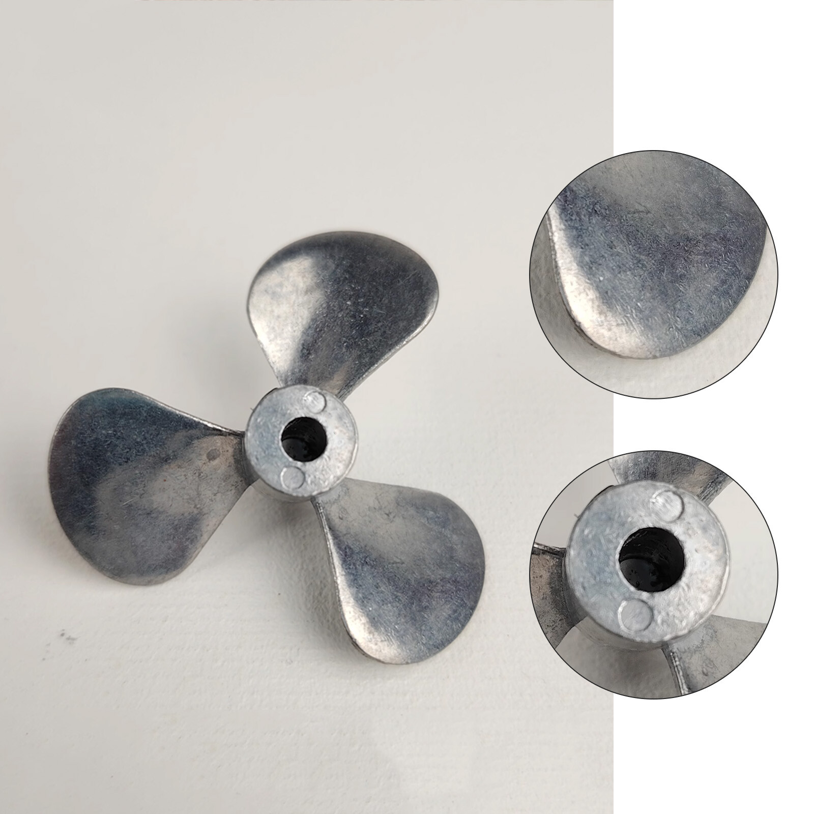 3 Blades RC Boat Metal Propeller D30/34/38/42/46mm Brass Props M4 mm Shaft