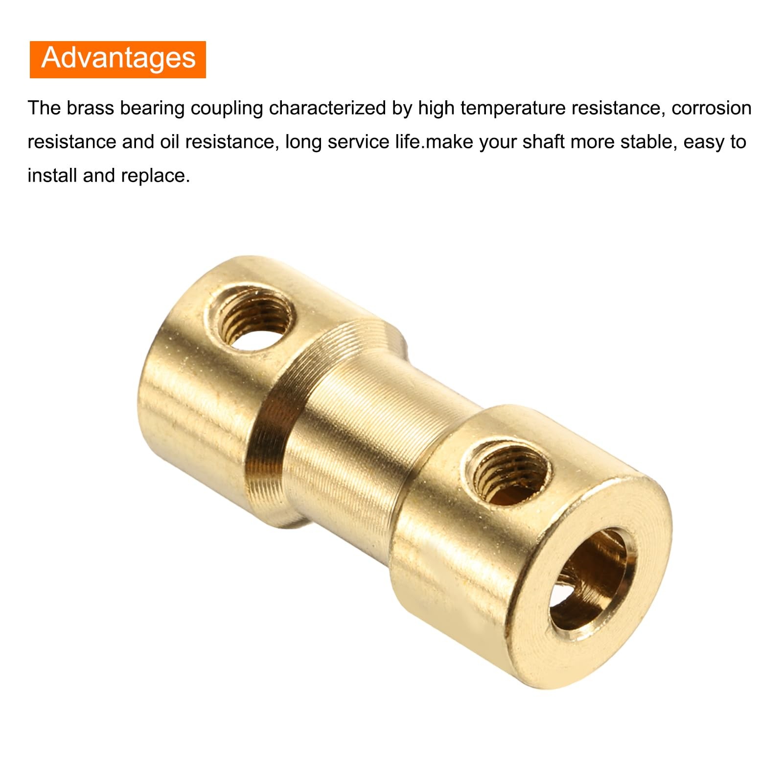 MECCANIXITY 4pcs 3mm to 4mm Brass Shaft Coupling Joint Connector with Screws …