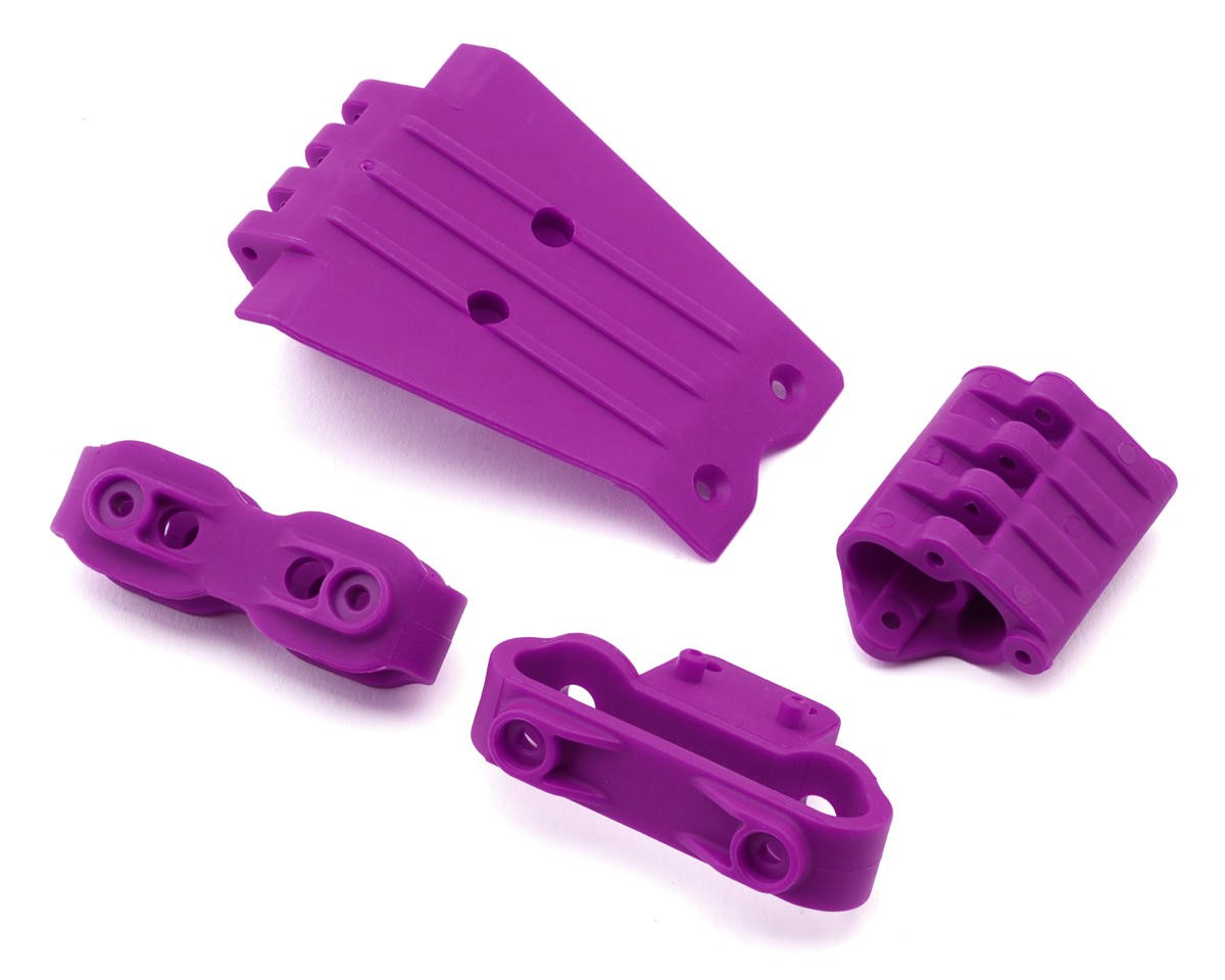 Arrma Gorgon Lower Skid And Bumper Mount Set (Purple) [ARA320769]
