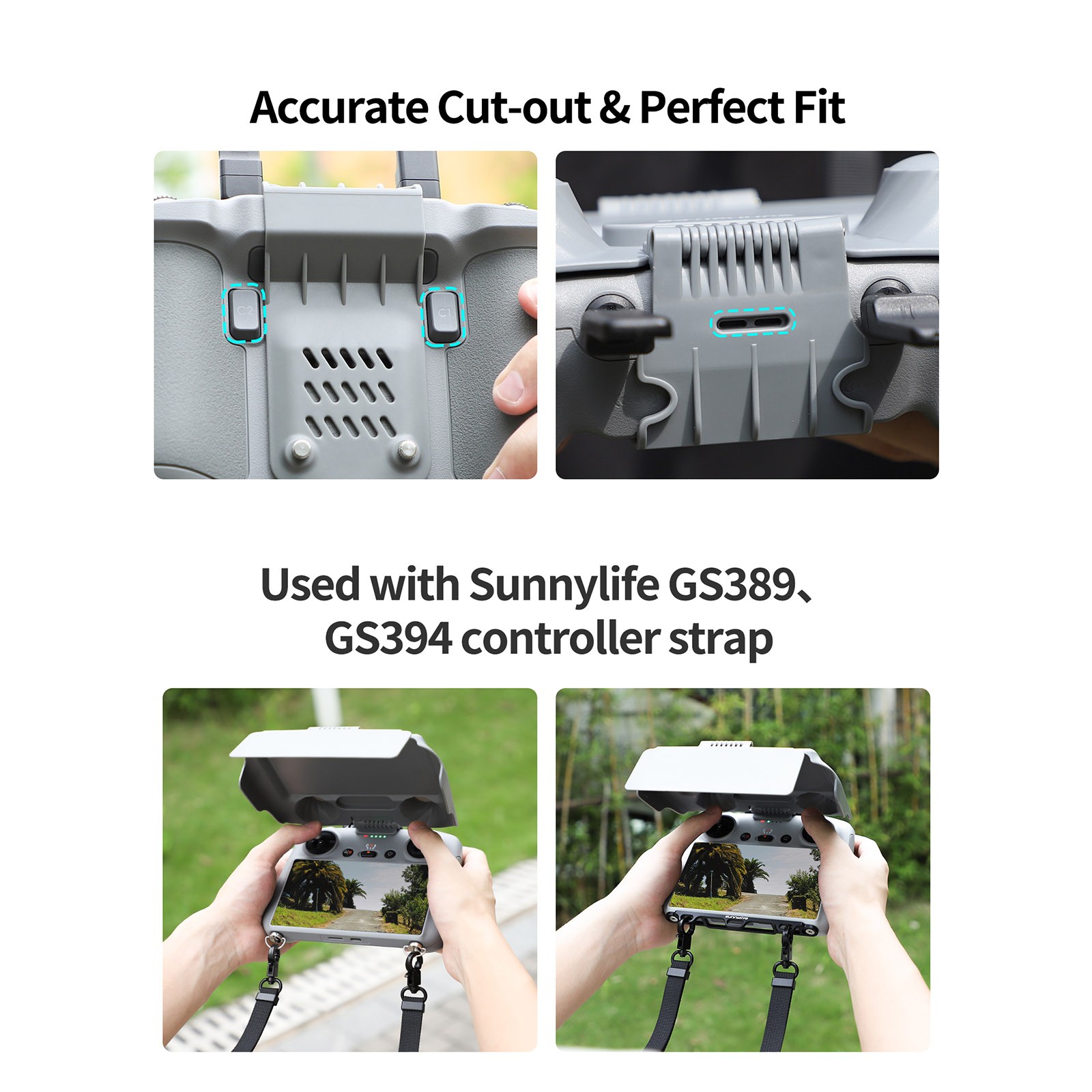 Remote Controller Sun Hood Sunshade Cover Case For DJI Air 3 Mini 3 Pro RC 2.