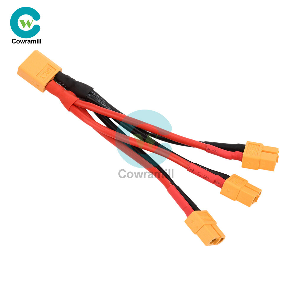 14AWG XT60 Male/Female Wire Parallel Battery Connector Extension Cable for RC