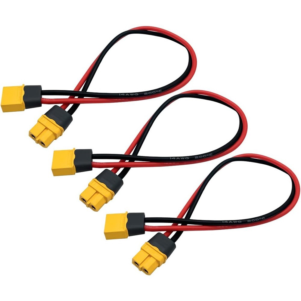 10CM-50CM XT60 Cable Connector Male Female XT60H Plug 14AWG 12AWG Silicone Wire/