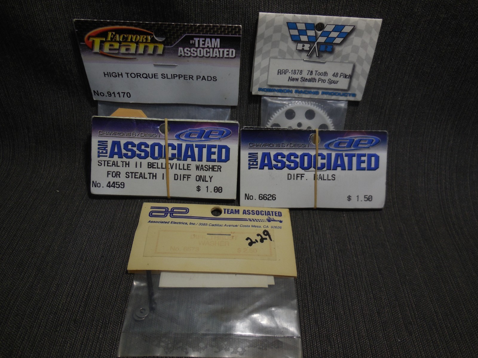 VINTAGE NOS Collection of Team Associated For Stealth Differential & Other