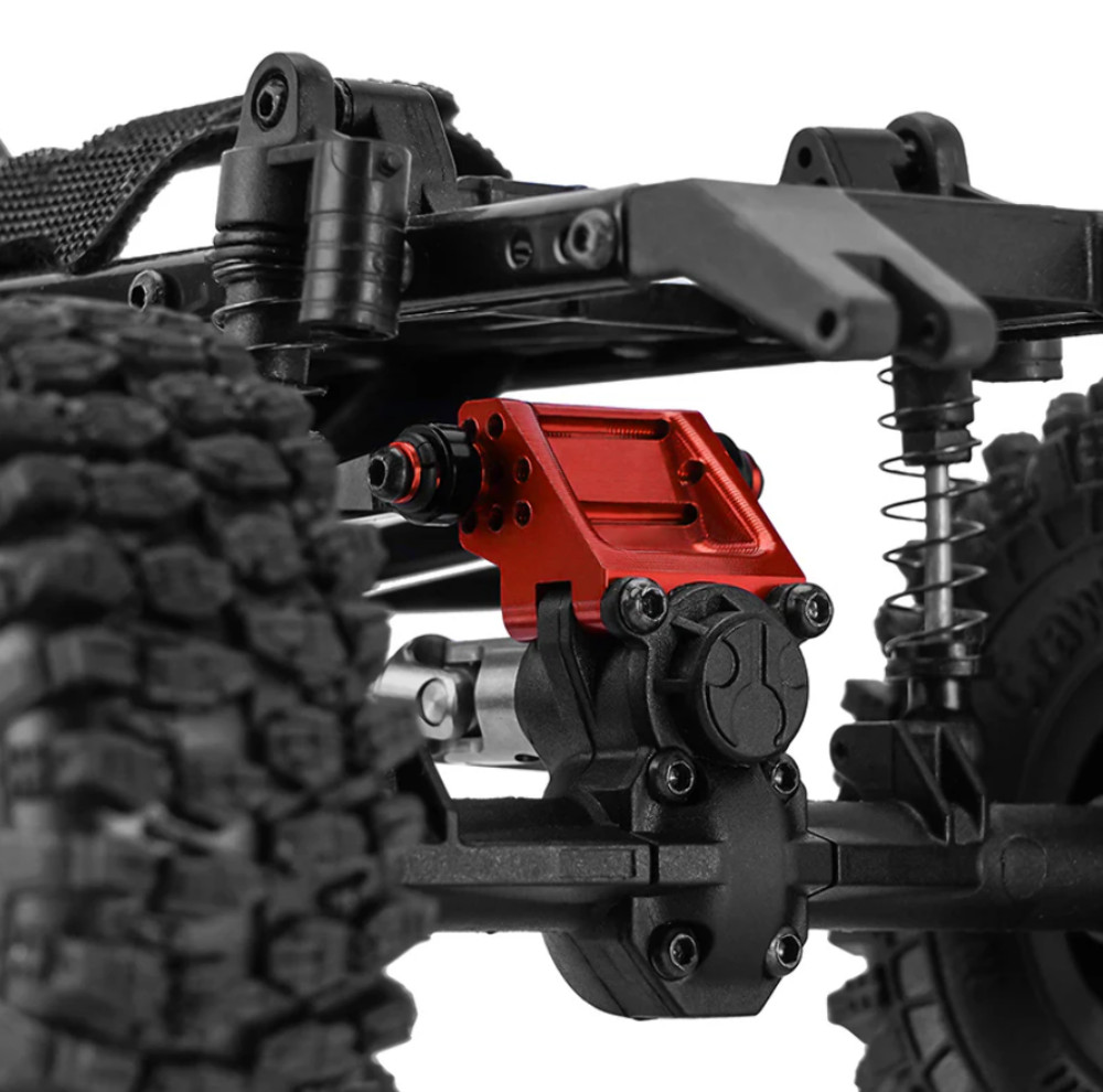 INJORA Adjustable Rear Truss Upper Link Mount CNC for 1/24 SCX24 Red SCX24-168RD