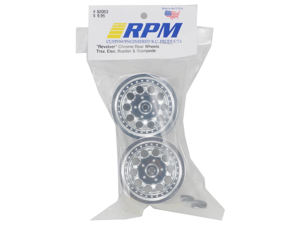 RPM 12mm Hex “Revolver 10 Hole” Rear Wheels for Traxxas 1/10 Electric Chassis