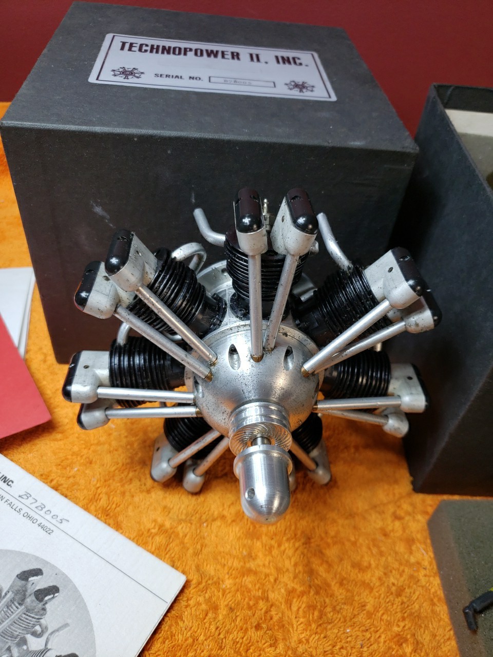 Technopower II Inc. Techno Power 7 Cylinder 4C RC Classic Radial Motor