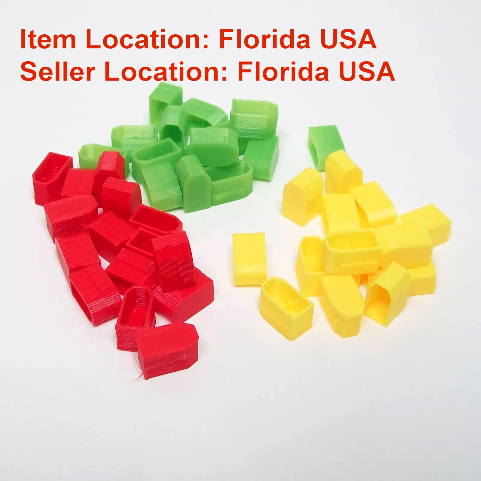 XT60 RC Battery Connector Cap Cover GREEN, RED, YELLOW, Lots of 12 each