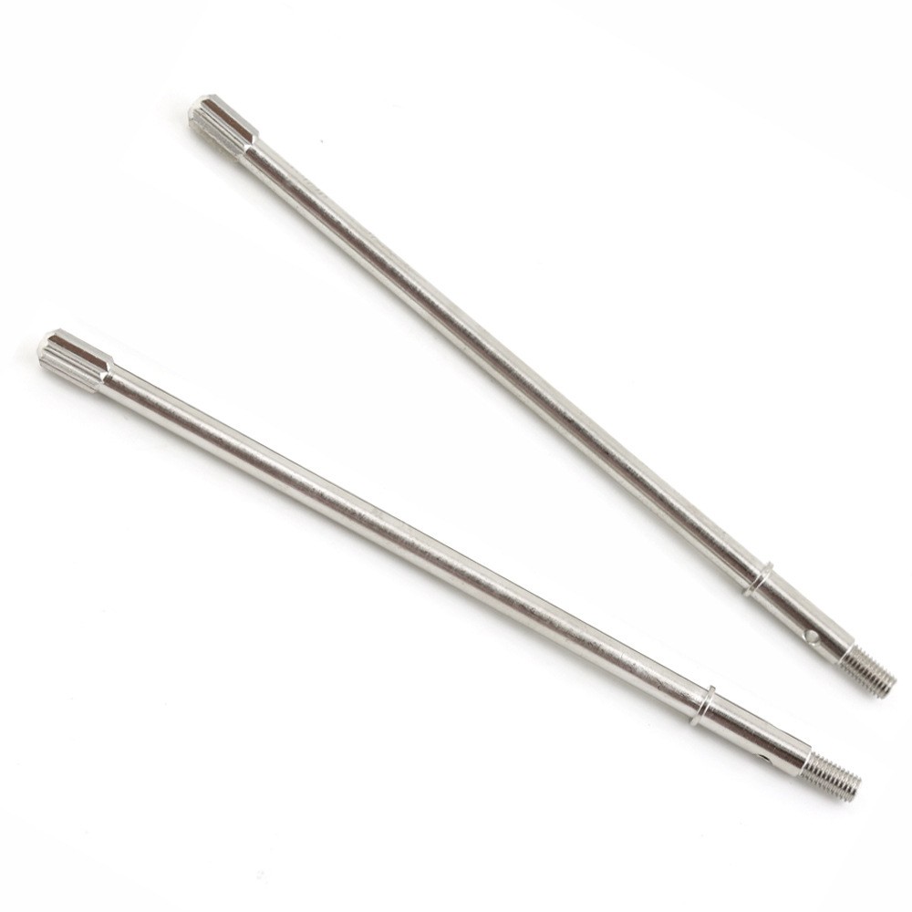 2Pcs Silver Steel Rear Alex CVD Drive Shaft Replacement For Traxxas 1/7 RC Car p