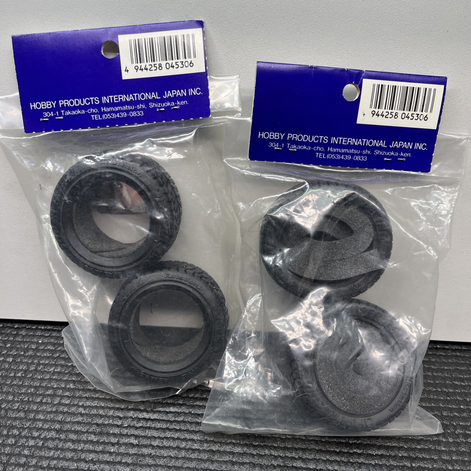 HPI 4530 Super Radial Tire Set HPI Mini RS4 Nitro Tamiya M-Chassis Vintage RC