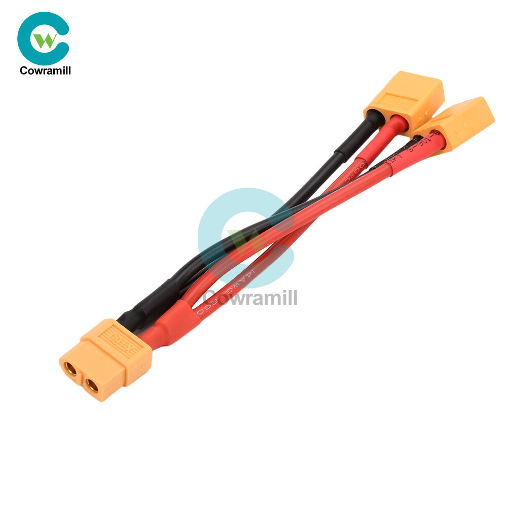 14AWG XT60 Male/Female Wire Parallel Battery Connector Extension Cable for RC