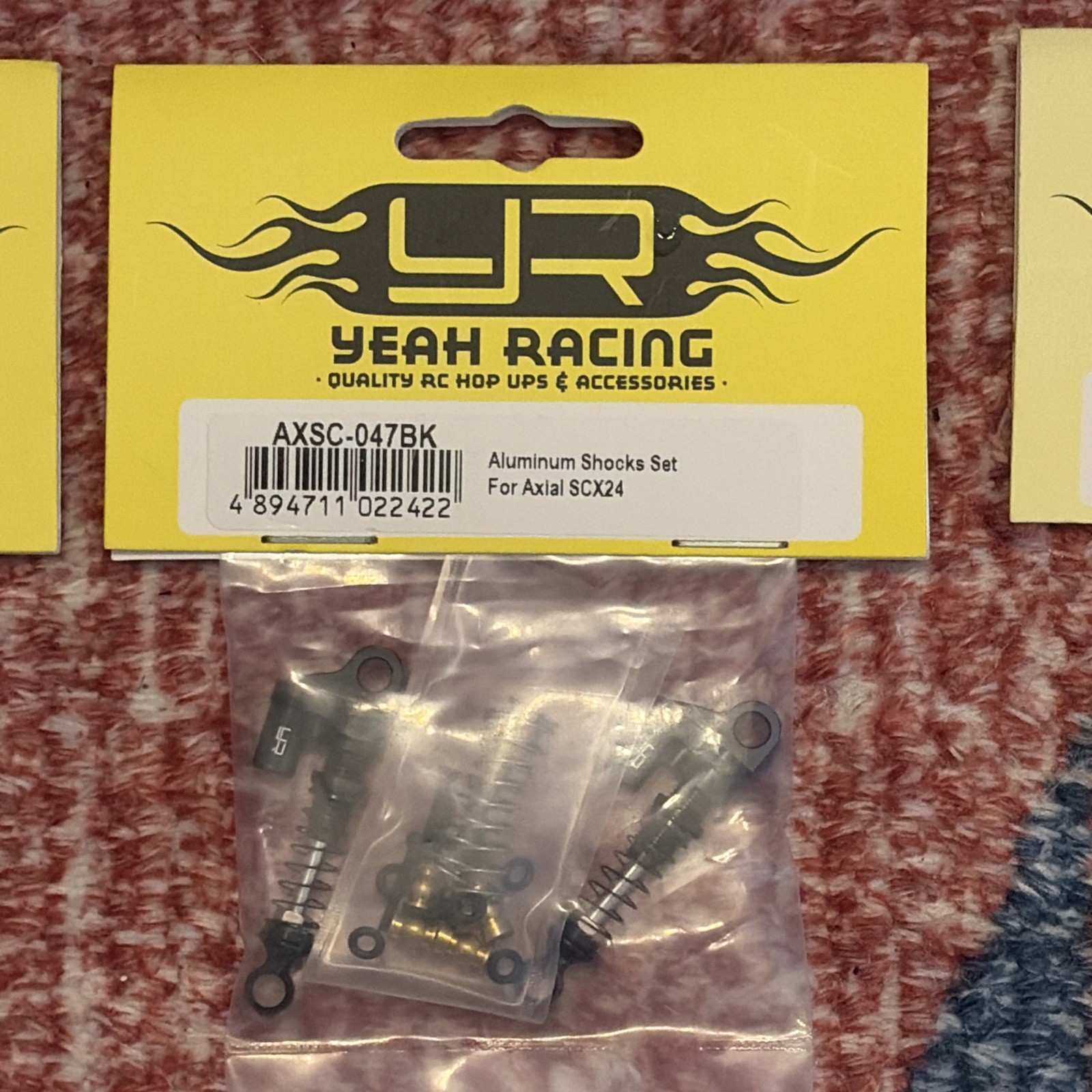 Yeah Racing Accessories SCX24 Alum Shock Set & Steel Trans Gears And Motor Plate