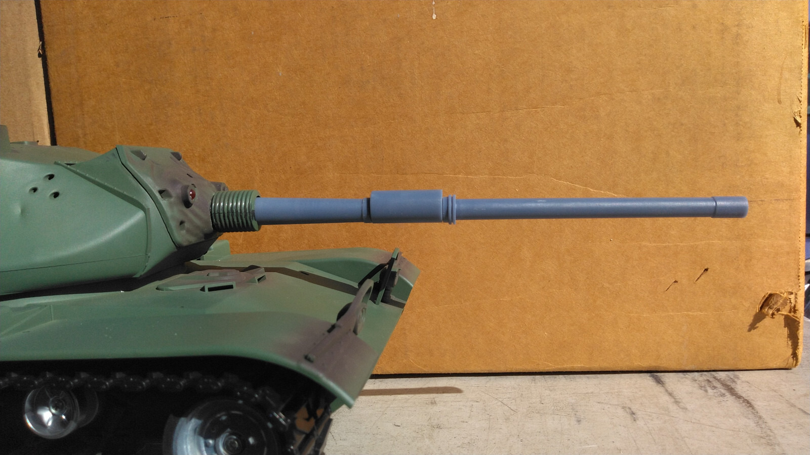 1/16 RC M60a1 105mm SCALE gun barrel SERVO RECOIL UPGRADE for Tongde M60
