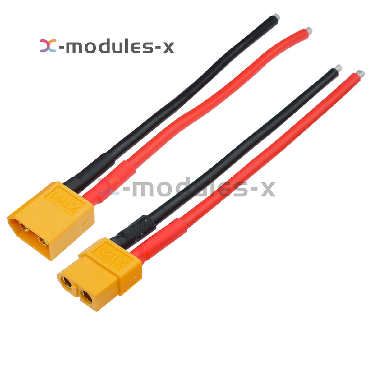 XT60 Male / Female Connectors 10CM Silicone Wire Cable 14 AWG For Lipo RC ESC