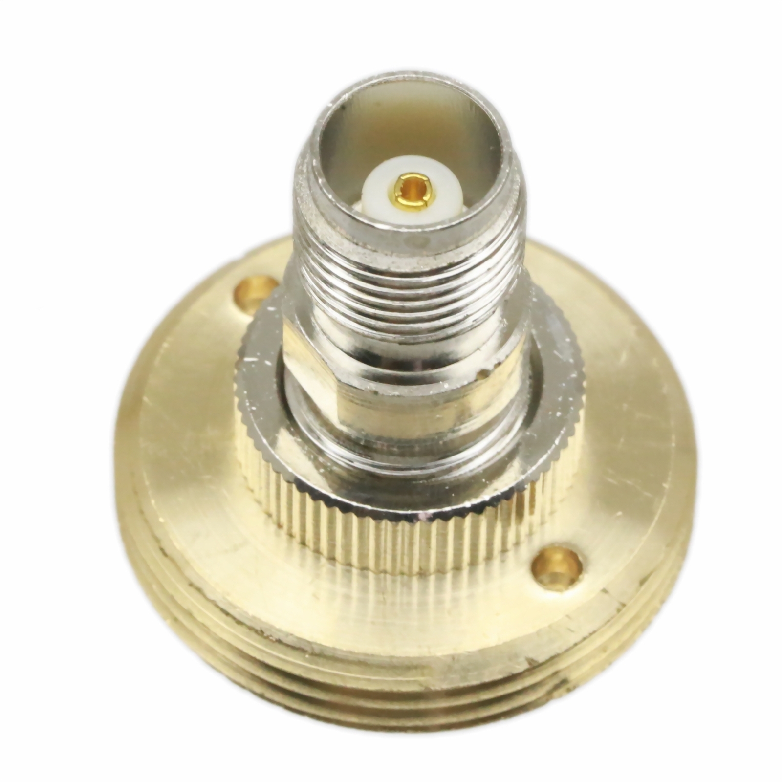 NMO Mount connector 5/8″ hole to TNC female adapter UHF/VHF Antenna Ham Radio