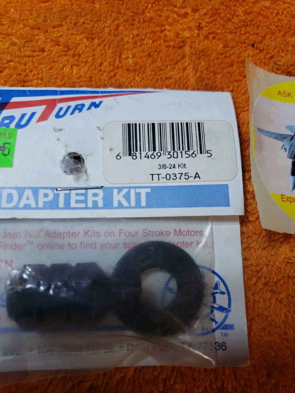 Tru-Turn Adapter Kit – 3/8 X 24 Kit Adapter Kit – New – Part TT-0375-A