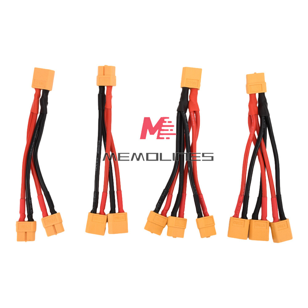 XT60 Connector Extension Lead Wire Male-Female 10cm 14AWG Silicone Wire for RC
