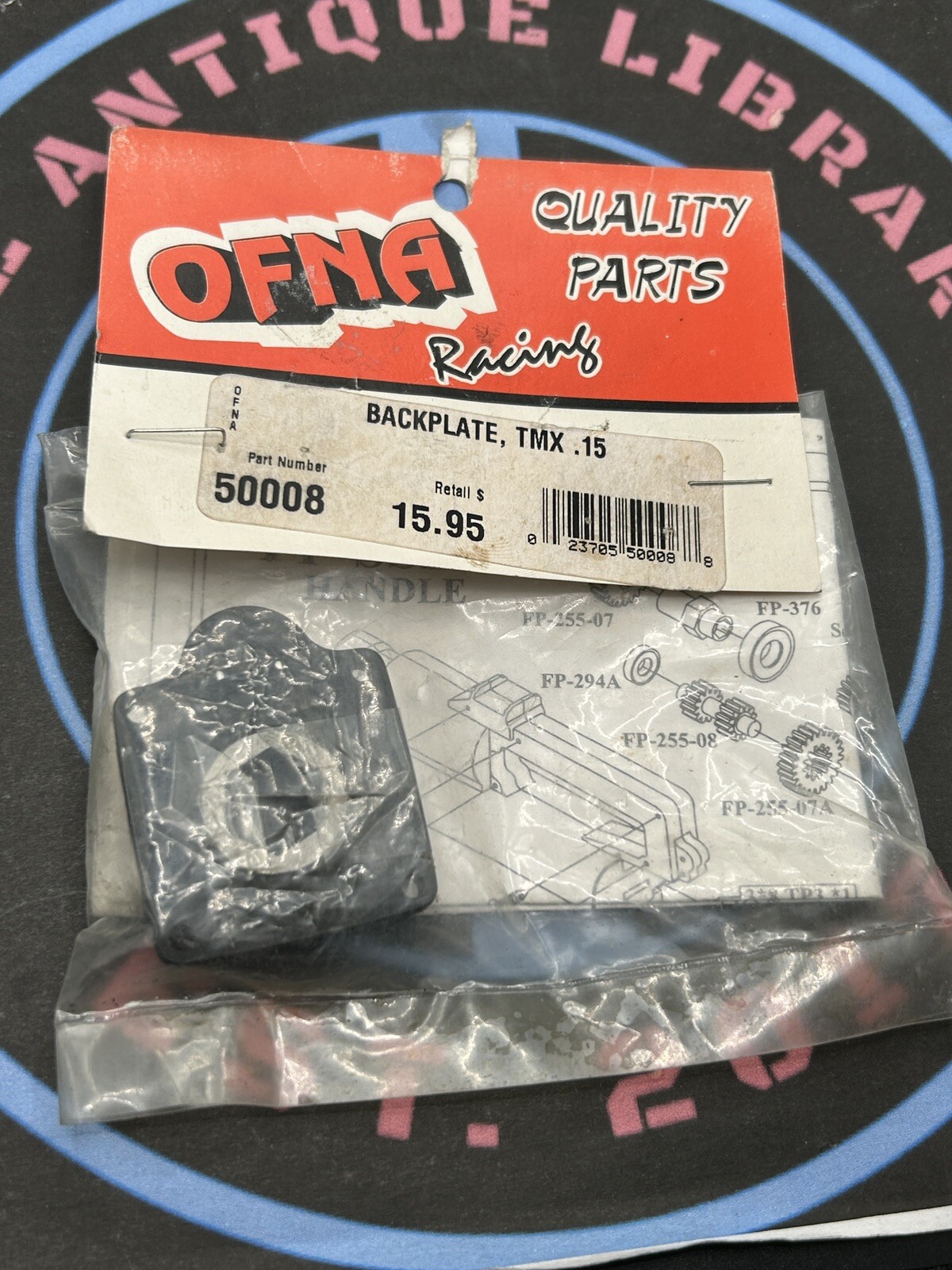 OFNA Racing. 50008 BackPlate TMX .15
