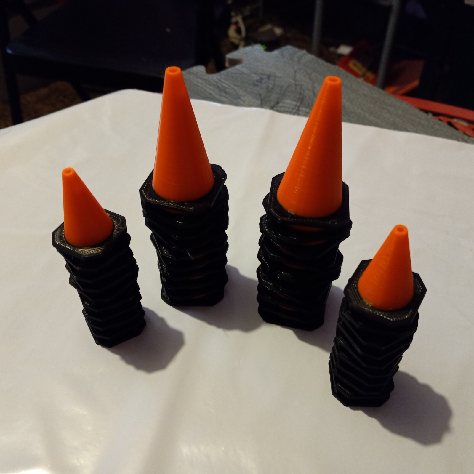 1/10 Scale Orange RC Traffic Cones Set of 40. 20 big, 20 small, Crawler, Course