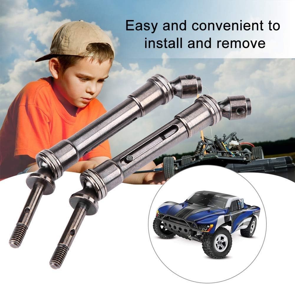 RC Drive Shaft 1/10 Scale for Slash RC Cars Stainless Steel Rear Axle 2Pcs