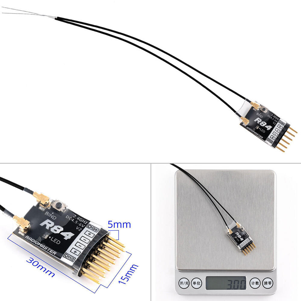 RadioMaster R81 R84 R86 R86C R88 R161 R168 2.4G Nano Receiver FrSky for RC Drone