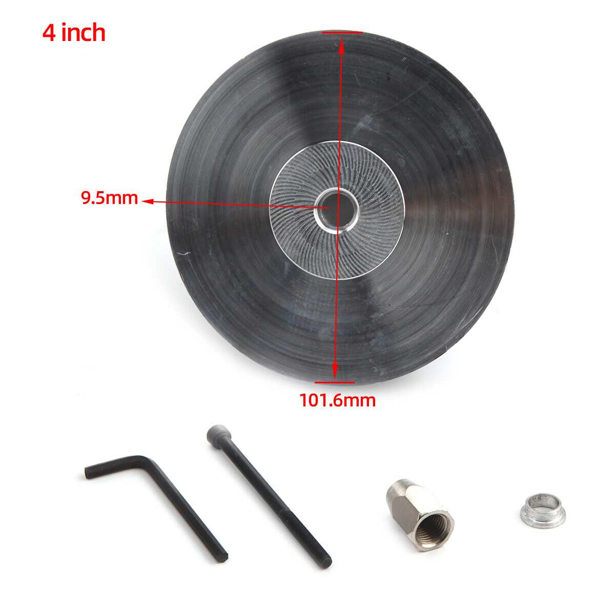 1 Pc CNC Aluminum Alloy Spinner 4inch/101.6mm 3-Blades Propeller RC Airplane