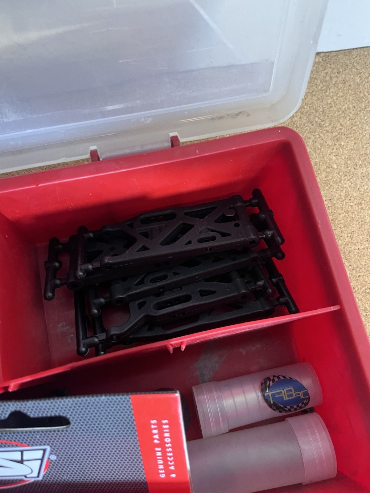 Lot Of RC Car Parts Including Loci And Tacon Brands Items As Shown