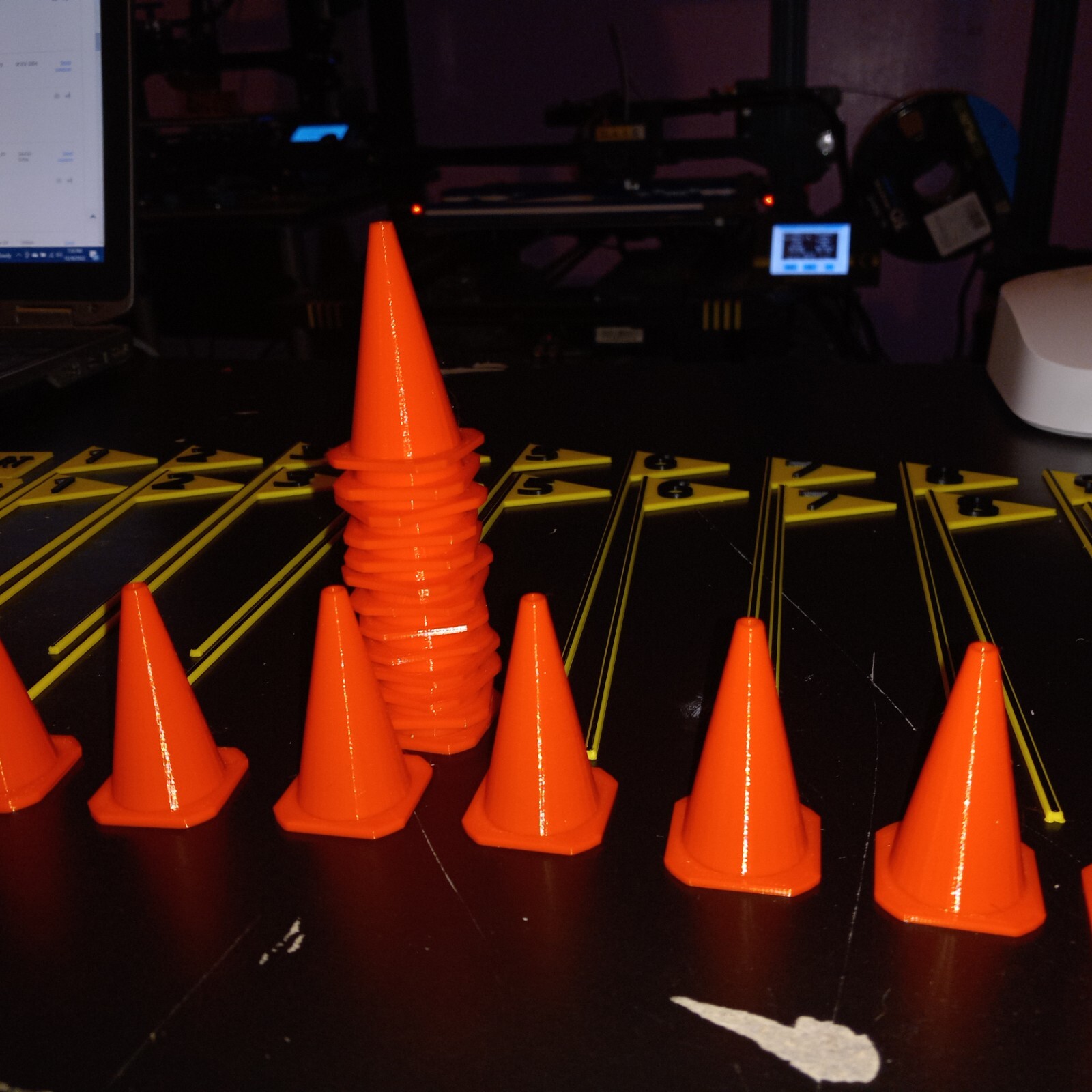 RC Traffic Cones & Road Course Scale Course Gates set. 25 cones, 24 gates 49-pcs
