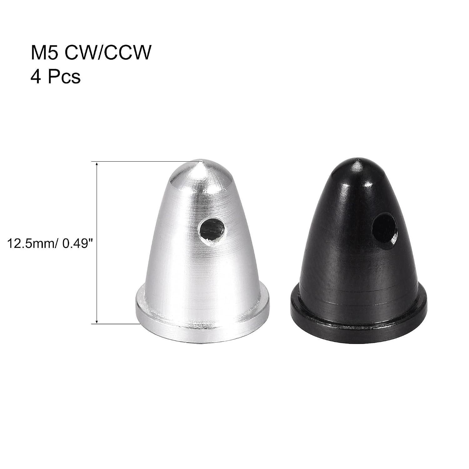 4Pcs M5X10 Motor Propeller M5 Cap Nut Prop round Clamp Fixed Adapter for 1806 22