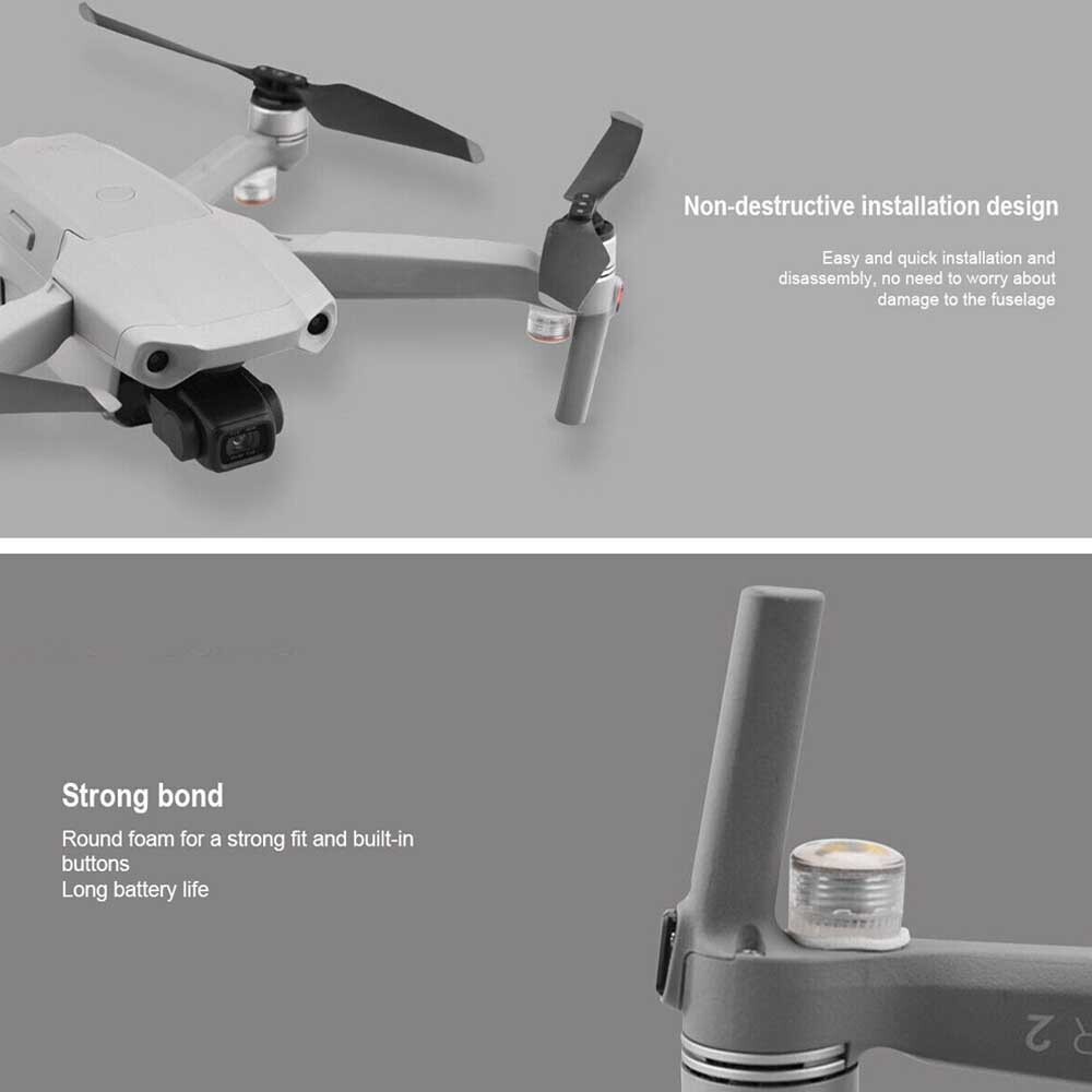 8 set Drone Strobe Light Emergency Lightweight Flash Signal Lamp for DJI Mini 2