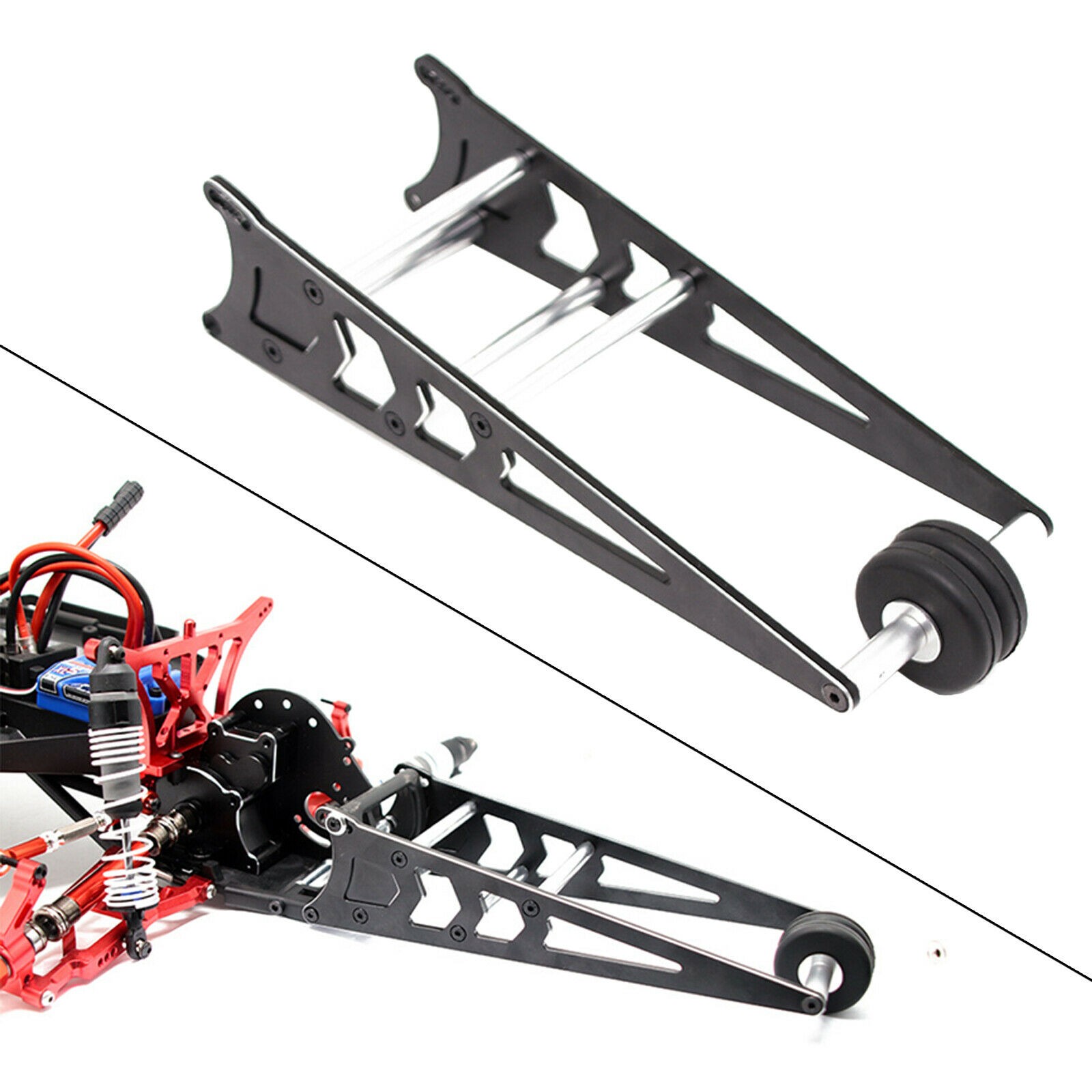 1:10 Tail Wheel Head-up Wheelie Bar For Traxxas Slash 2WD LCG Rustler Bandit D