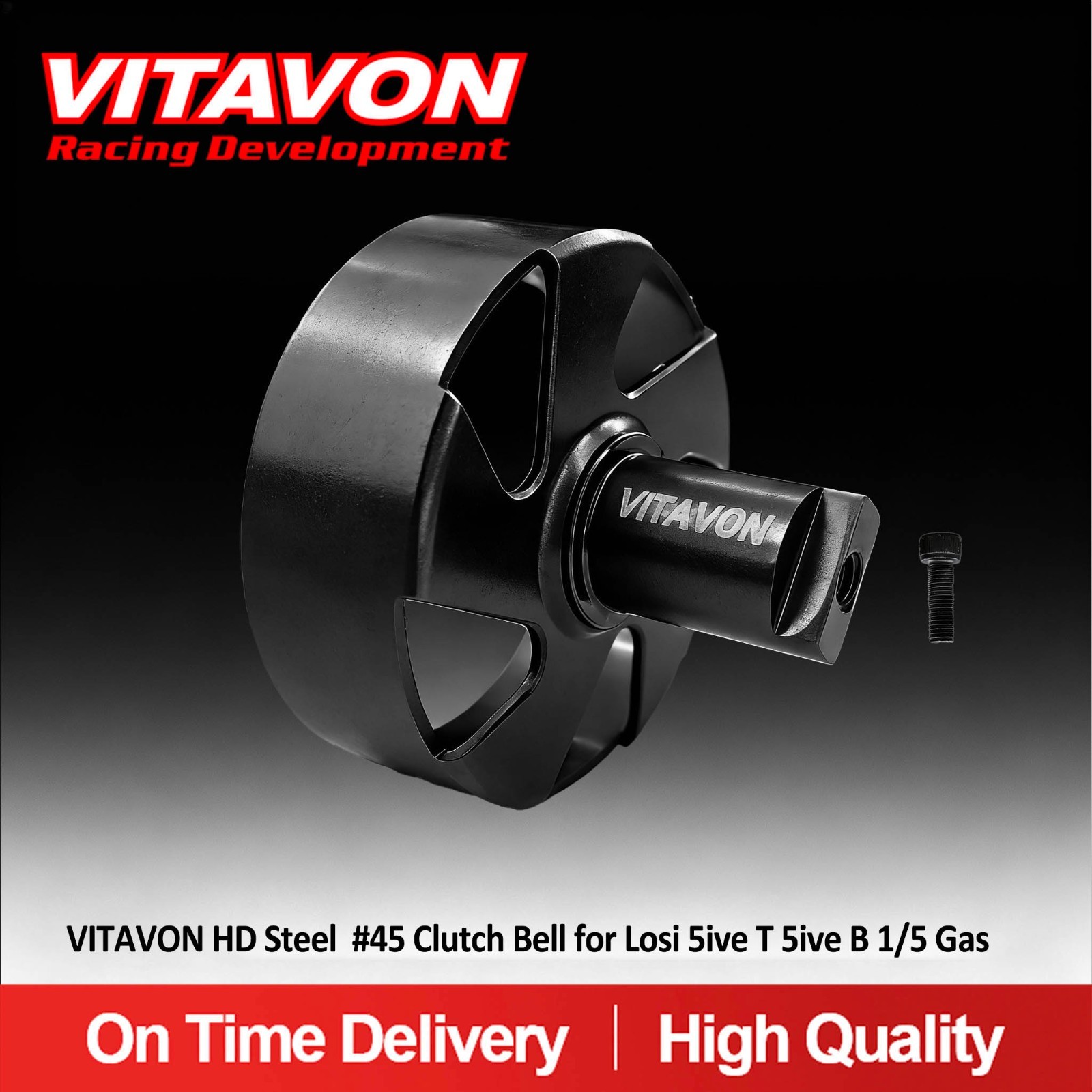 VITAVON HD Steel #45 Clutch Bell for Losi 5ive T 5ive B 1/5 Gas
