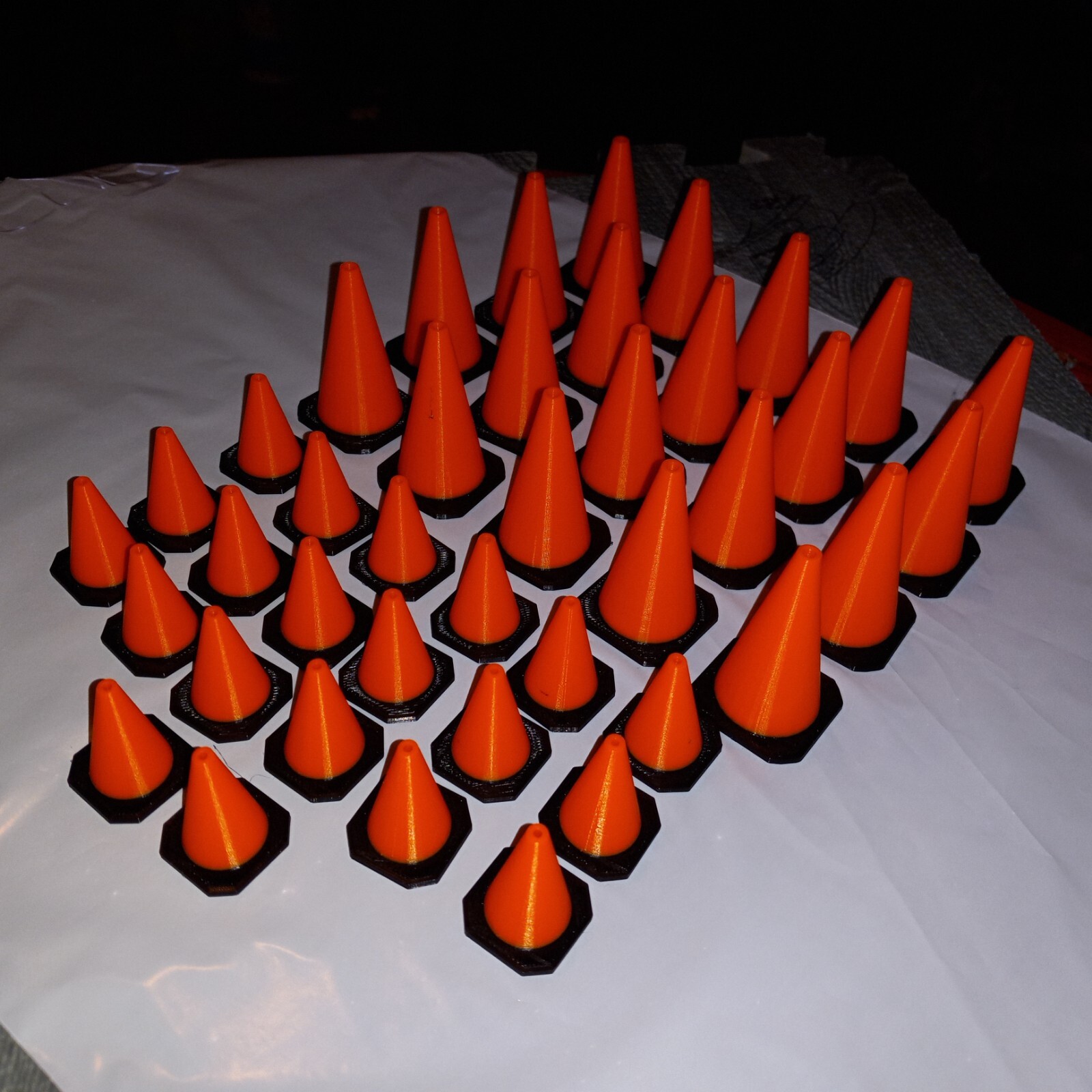 1/10 Scale Orange RC Traffic Cones Set of 40. 20 big, 20 small, Crawler, Course