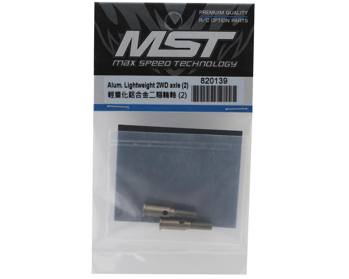 MST RMX Aluminum Lightweight 2WD Axles (2) [MXS-820139]