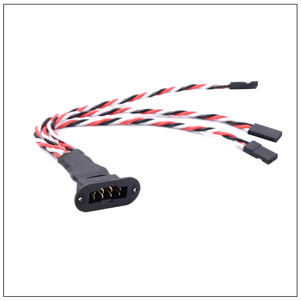 MPX 8 Pin Multi-Wire 20AWG Servo Extension Male Female Plug 3 Wire